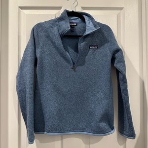 Patagonia women’s fleece light blue size small